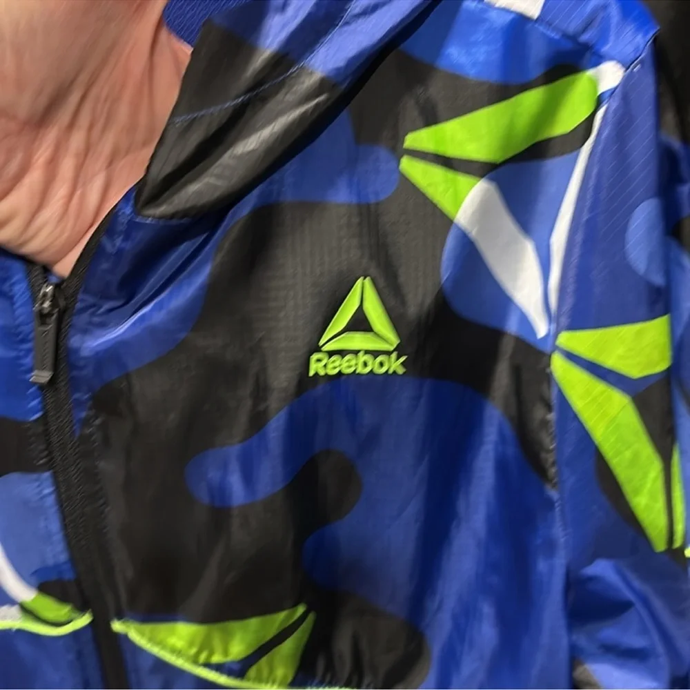 Reebok Kids Vibrant Blue and Neon Jacket